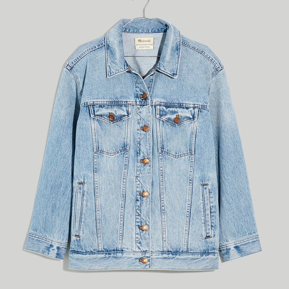 Madewell Oversized Trucker Denim Jean Jacket - Picture 4 of 6